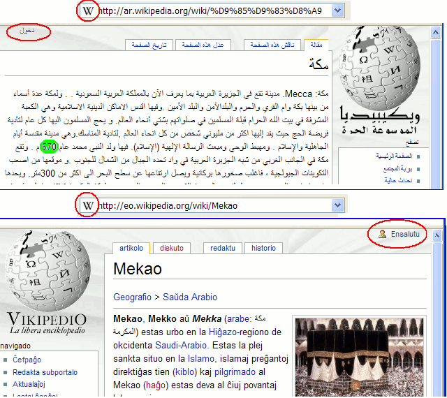 Mekao en Vikipedio