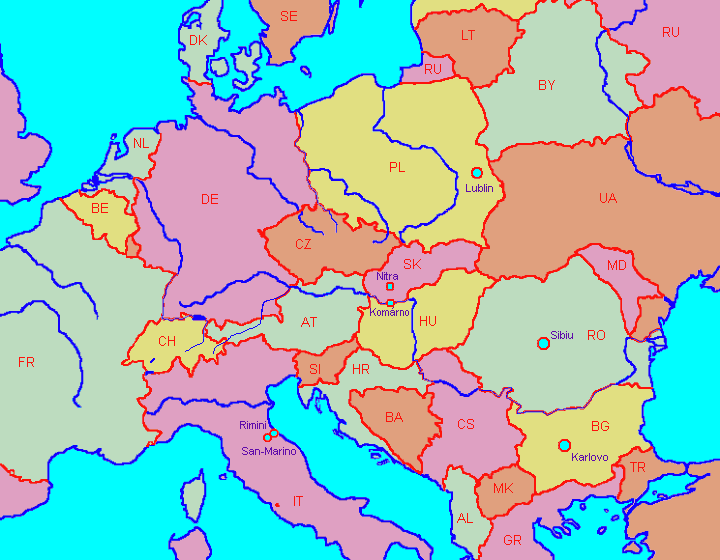 AIS proponas materialon pri pluraj Europaj urboj.